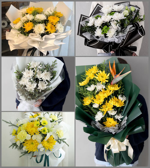 山西晋中介休市连福镇西湖龙村白事花束代送